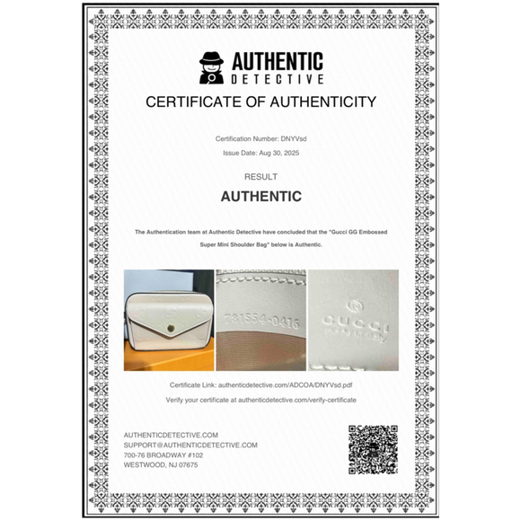 Gucci Jumbo GG Embossed Super Mini Shoulder Bag w/ Unbranded Strap - Picture 15 of 16